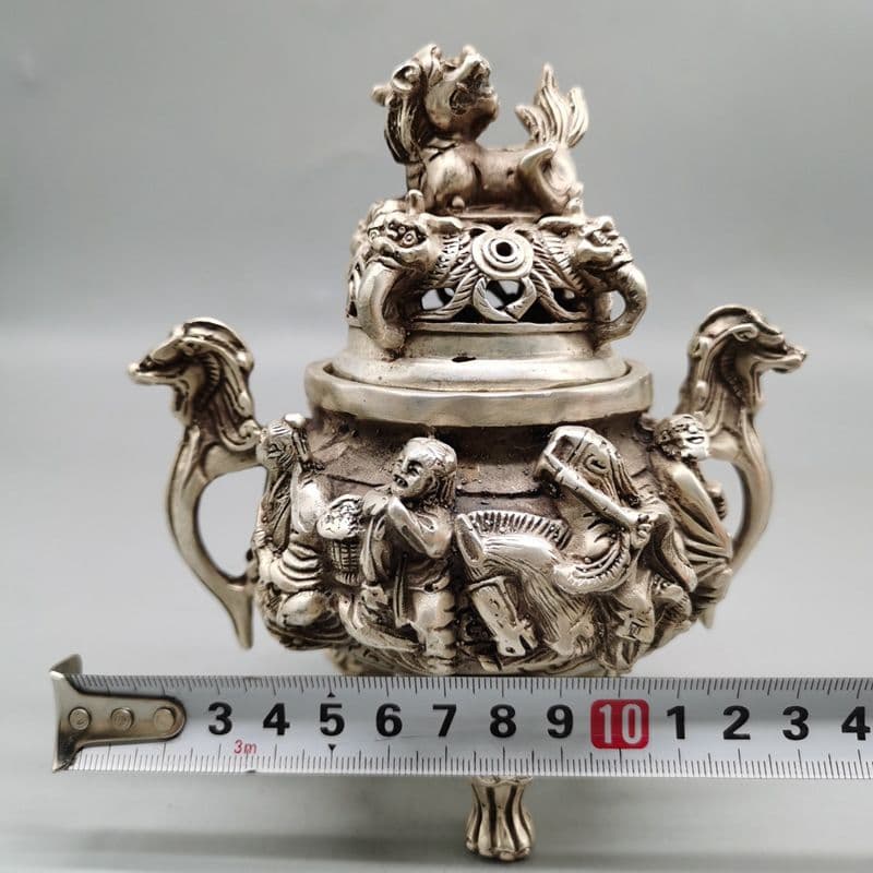 八仙香炉 銅 細工 美術品 茶道具 香道具 装飾品 工芸品 置物