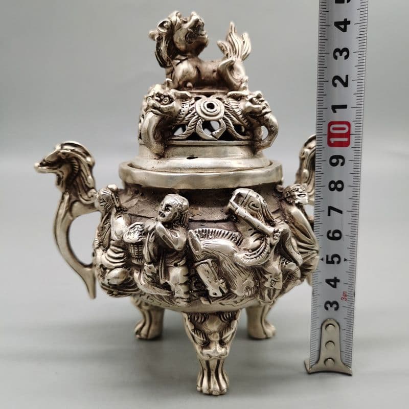 八仙香炉 銅 細工 美術品 茶道具 香道具 装飾品 工芸品 置物