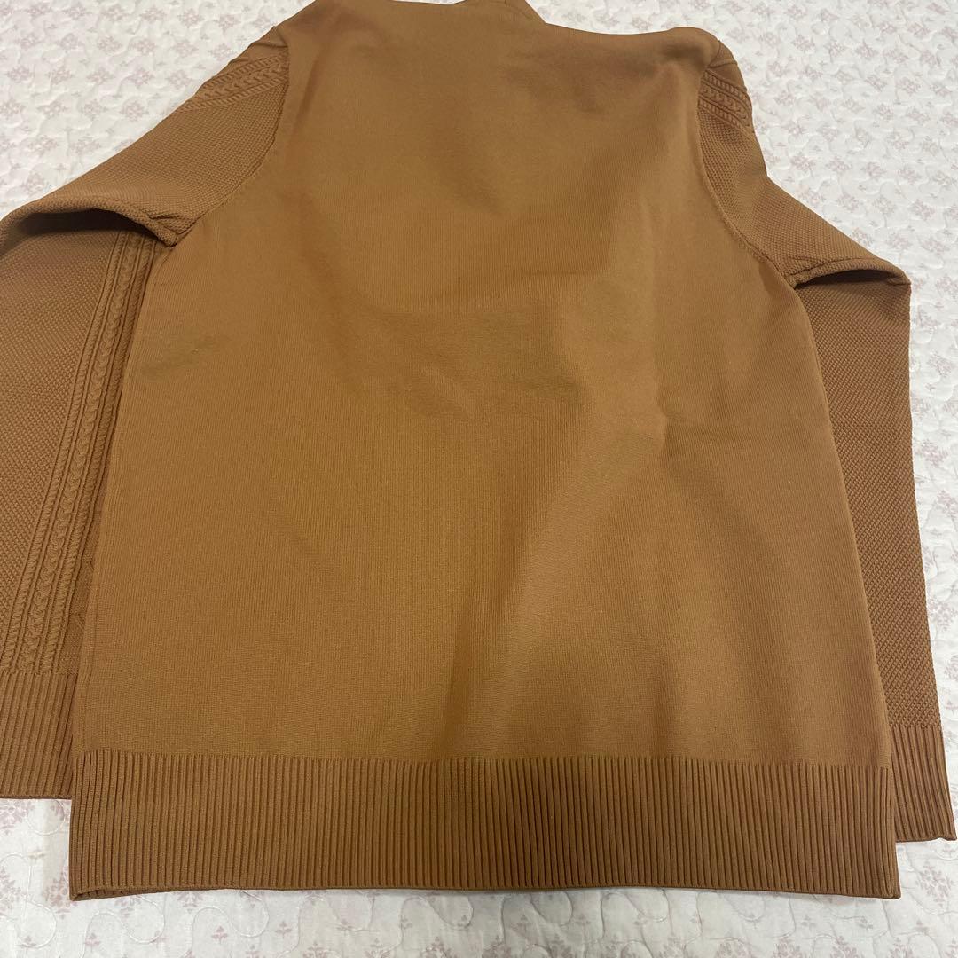 新品未使用品セントアンドリュース、ダンボールニットパーカー、ブラウン