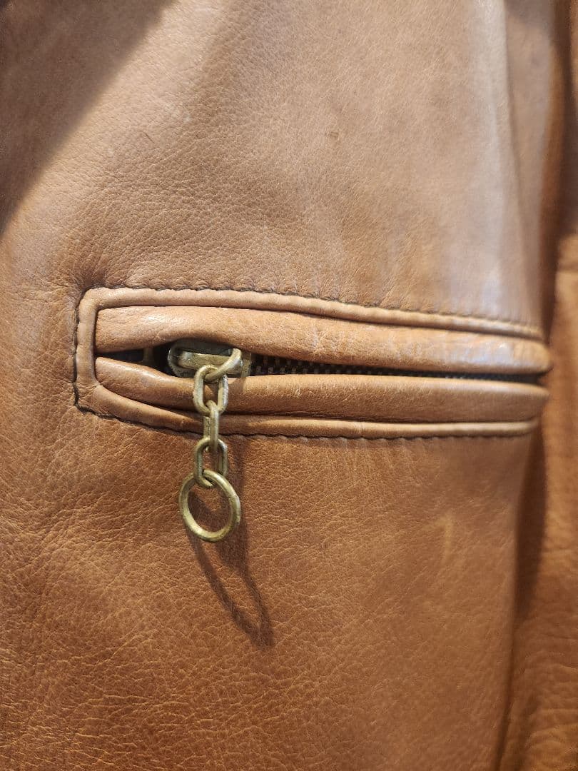 ショット USA製 ボアライナー付き シングル ライダースジャケット レザー