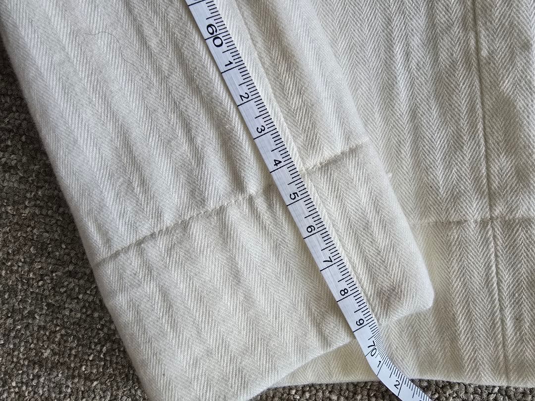 アットラスト ヘリンボーントラウザー36 ブッチャープロダクツ ズボン ホワイト