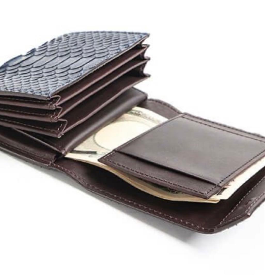 ★週末値下げ【激レア皮素材】エムピウ　ミッレフォッリエ　パイソン ネイビー