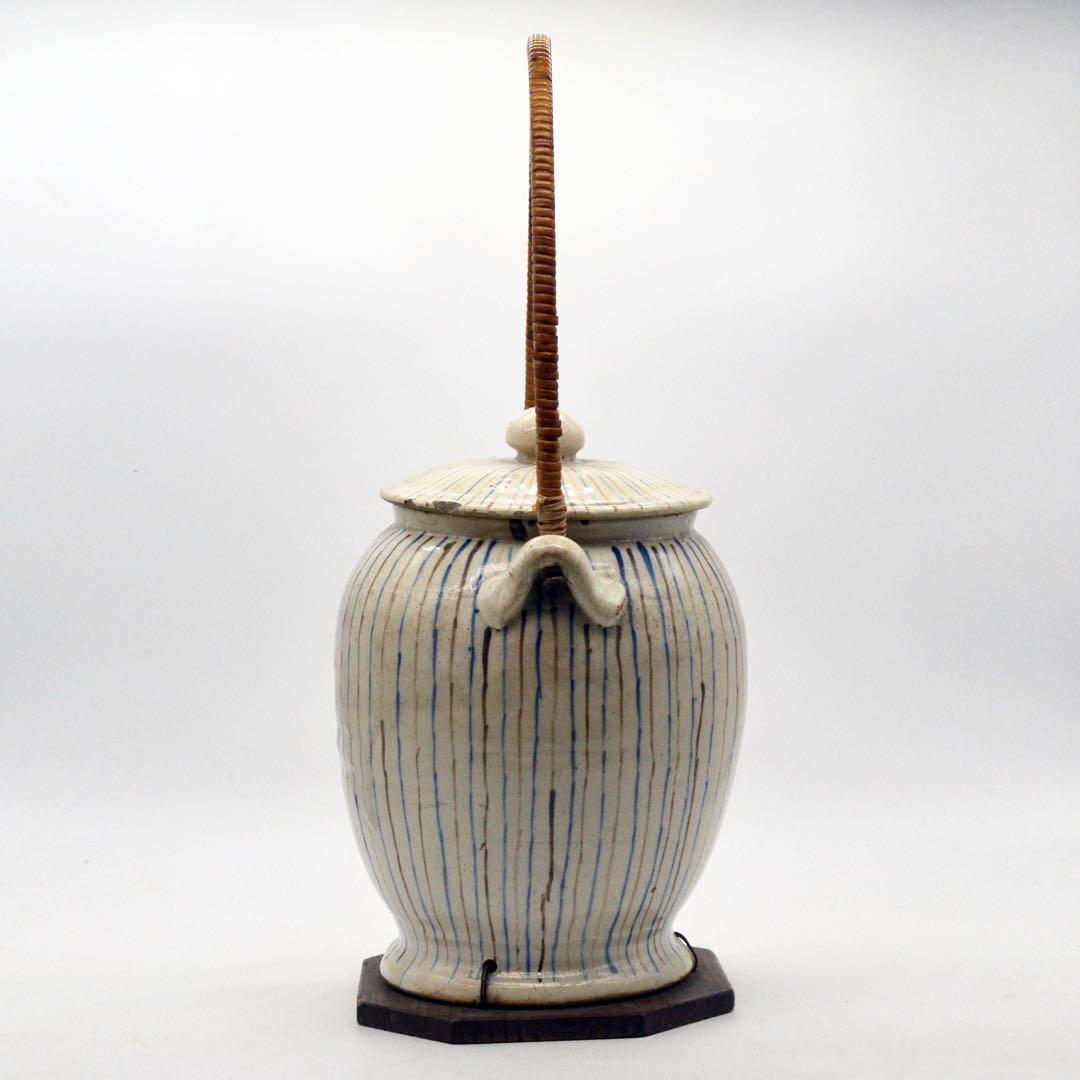 江戸時代中期〜後期　火消壺　瀬戸麦藁手火消壺　繕いの美　レトロ