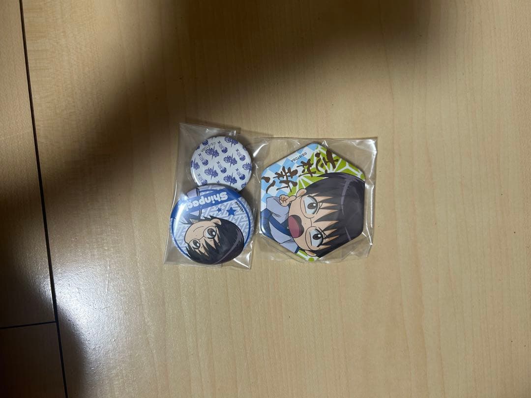 銀魂 缶バッジセット　志村新八　志村妙