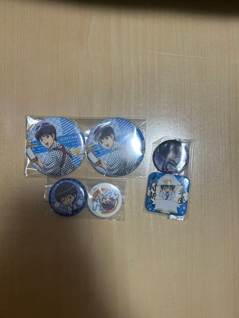 銀魂 缶バッジセット　志村新八　志村妙