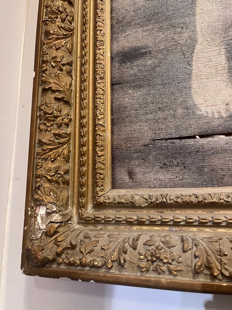 アンティーク絵画 女神 天使 年代不明 ヴィンテージ絵画