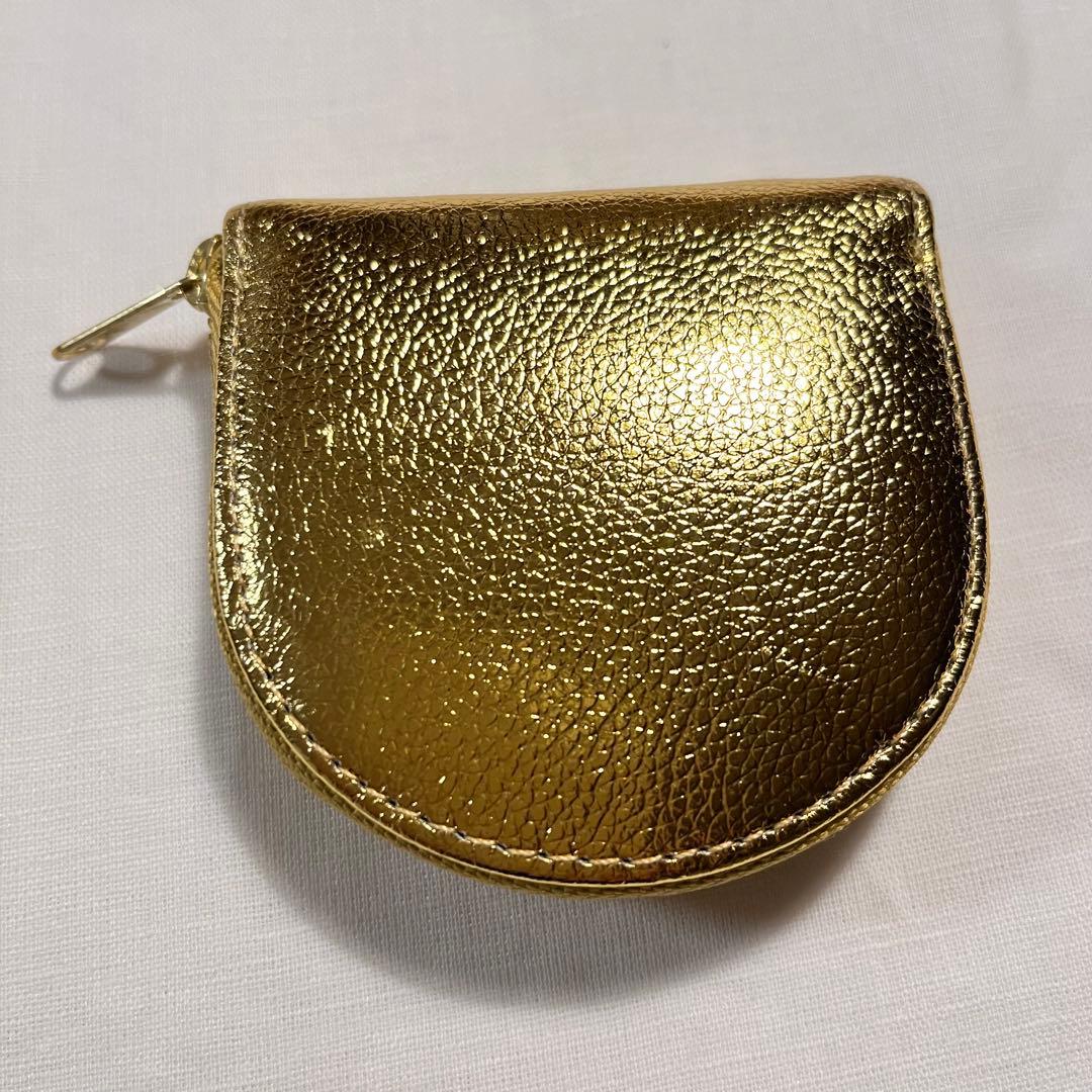 t*a様 皇居購入ゴールド ラウンドファスナー ケース　美品