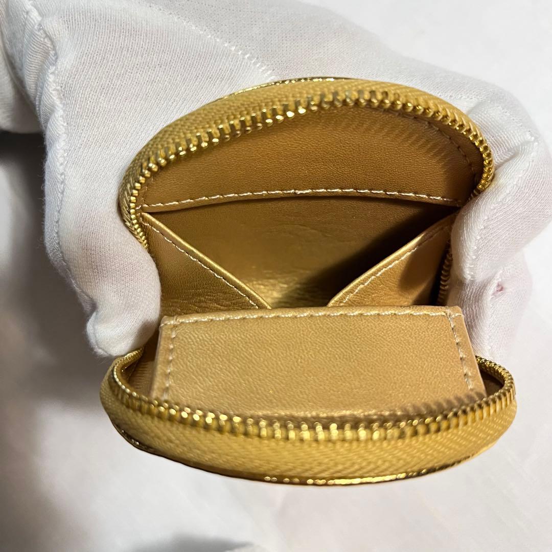 t*a様 皇居購入ゴールド ラウンドファスナー ケース　美品