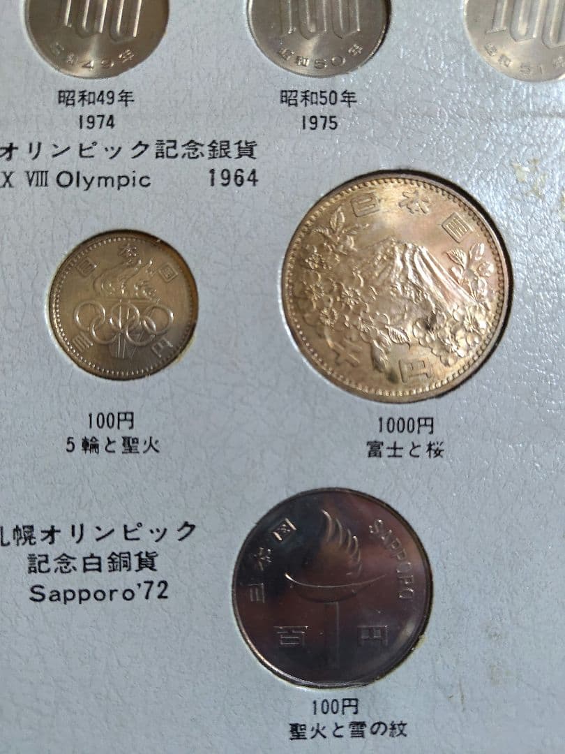 【レア】日本 旧貨幣セット、現行年号別アルバム