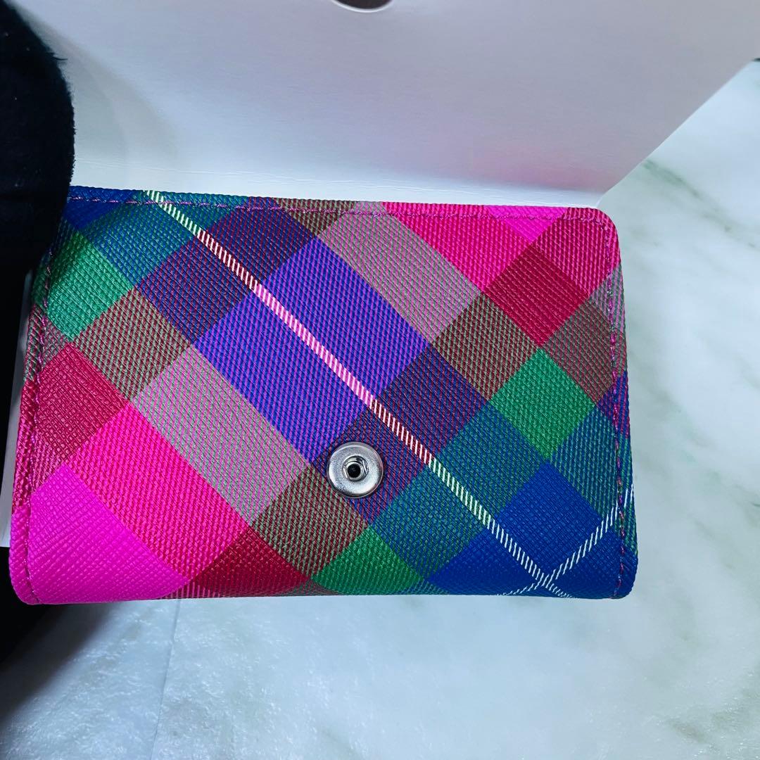 【新品】Vivienne Westwood財布レディース　マルチカラー　がま口