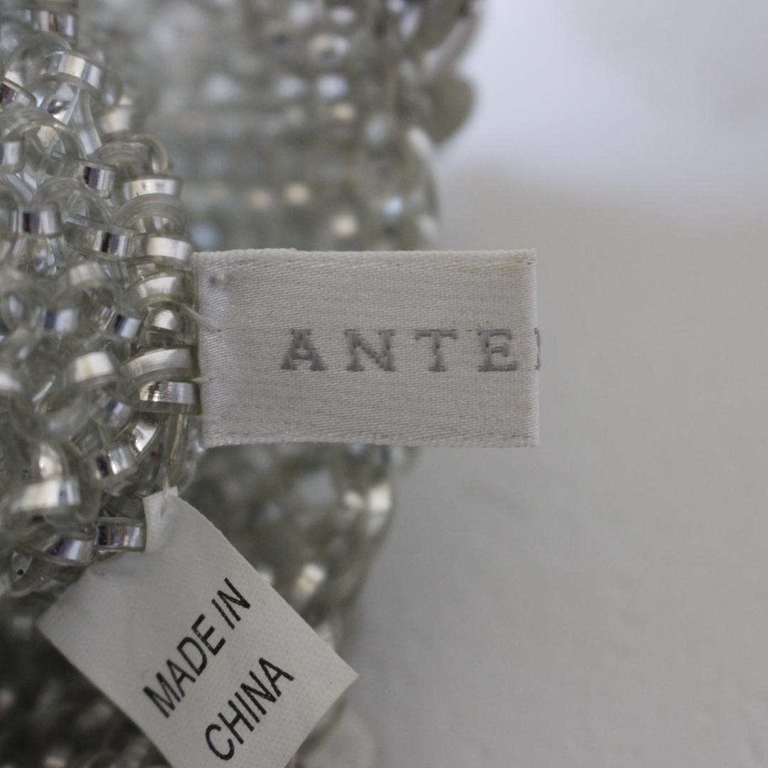 ANTEPRIMA チェーンハンドバッグ ワイヤーバッグ シルバー フラワー