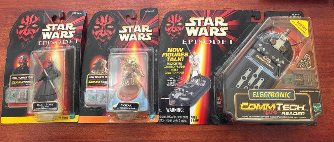 スターウォーズ エピソード1 フィギュアセットCommtech Reader付き
