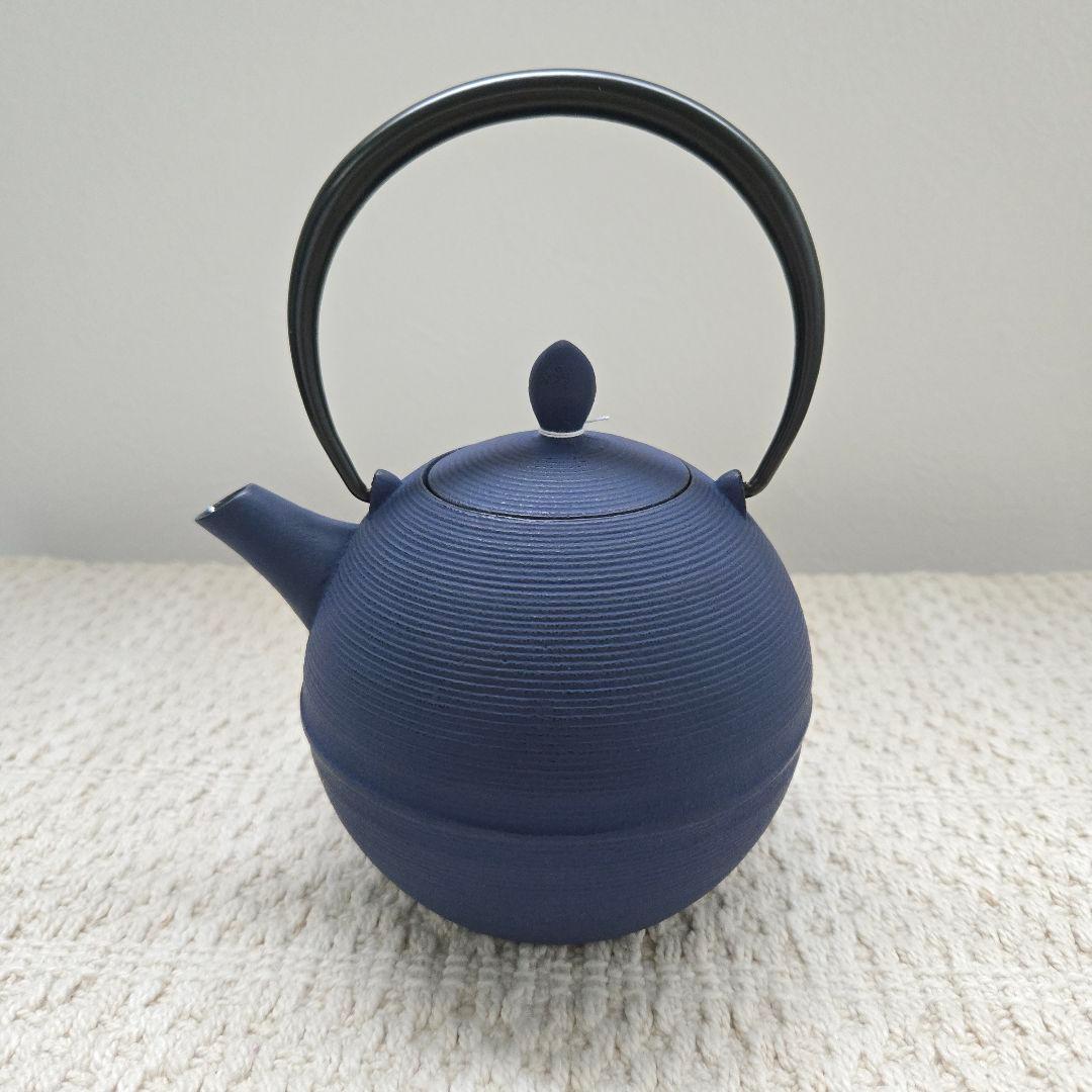 藍花 Aika 盛岡南部鉄器 鉄瓶 日の丸 紫紺 日本製