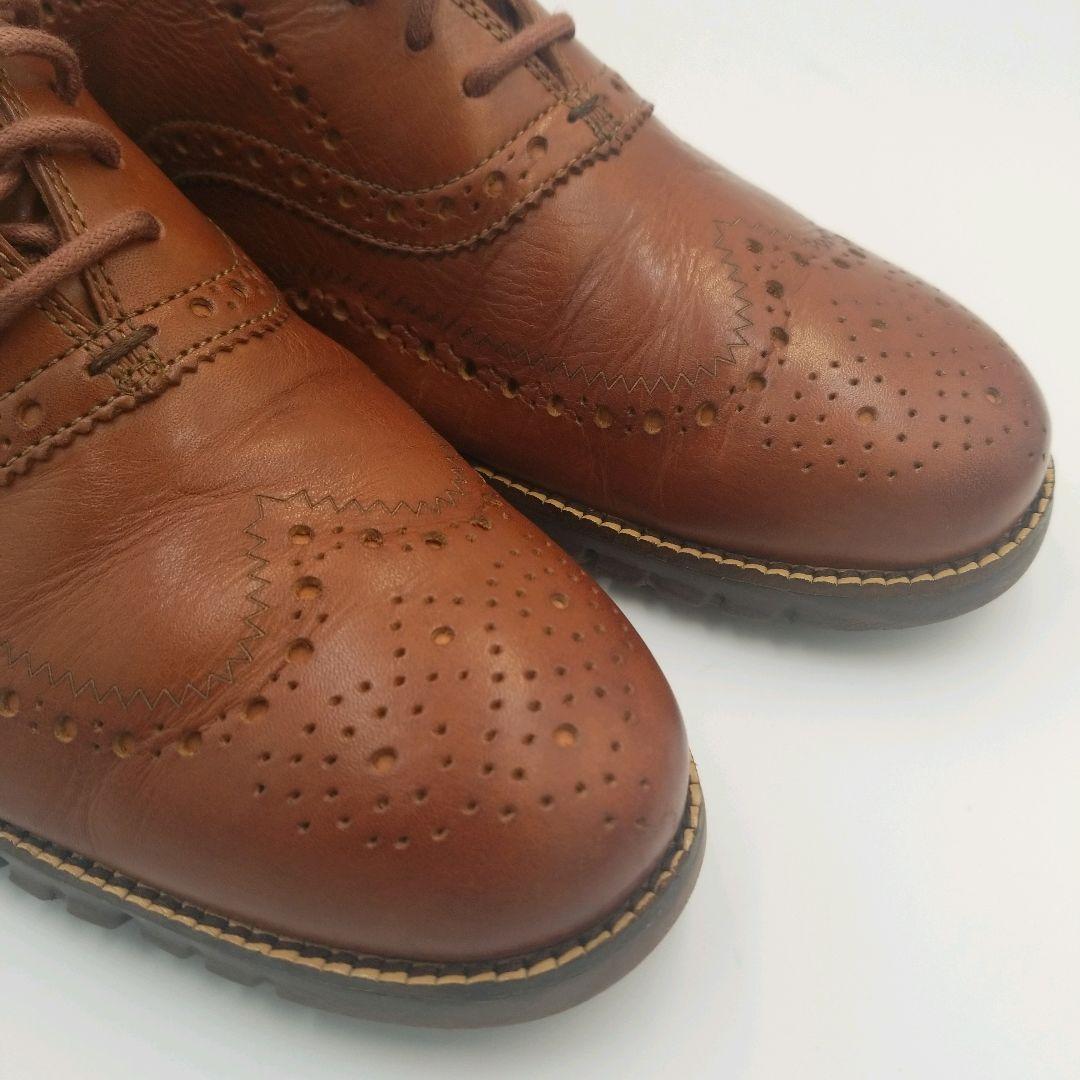 コールハーン　ゼログランド　ウィングチップ　メダリオン　レザー　26cm