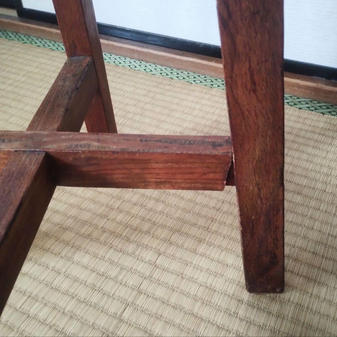 レトロ家具　丸椅子　木製スツール　古道具　古家具　昭和レトロ