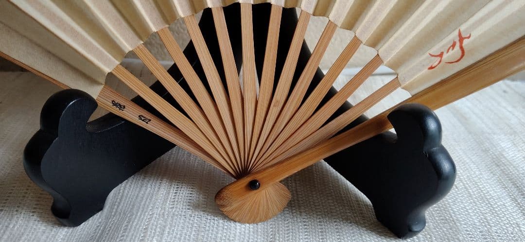 司馬遼太郎先生　直筆色紙 長崎料亭　花月の扇子