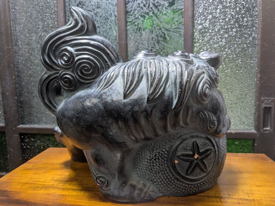 骨董品 オブジェ シーサー 置物 時代物 アンティーク