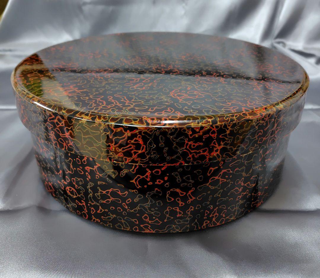 津軽塗　茶櫃　お盆　蓋付き。茶道道具。昭和レトロ。値引不可