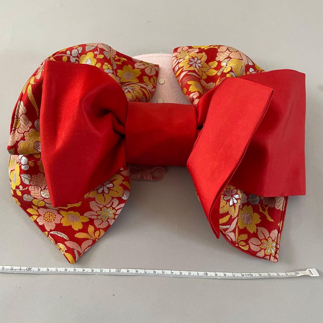 七五三　5歳、6歳　アンティークお着物セット　ハンドメイド　作り帯