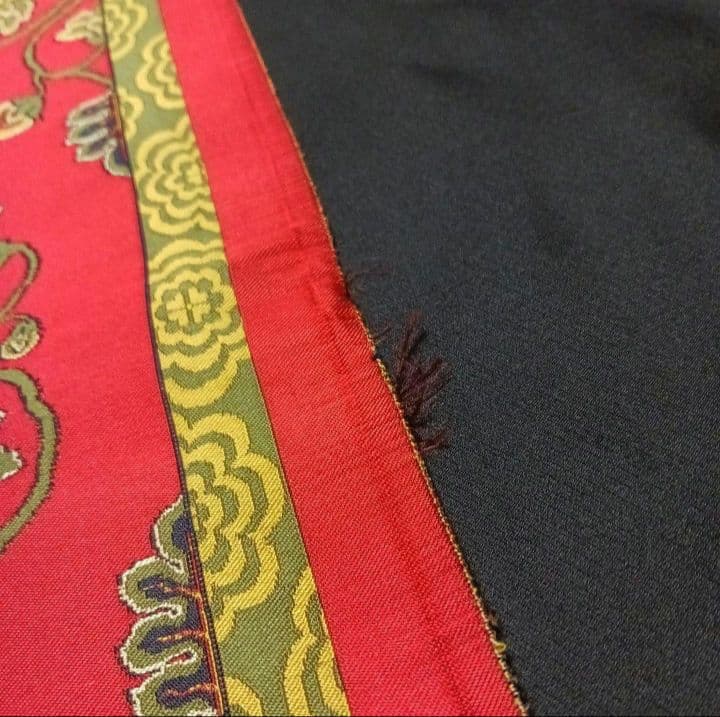 龍村平蔵 鴛鴦唐草文錦 タペストリー