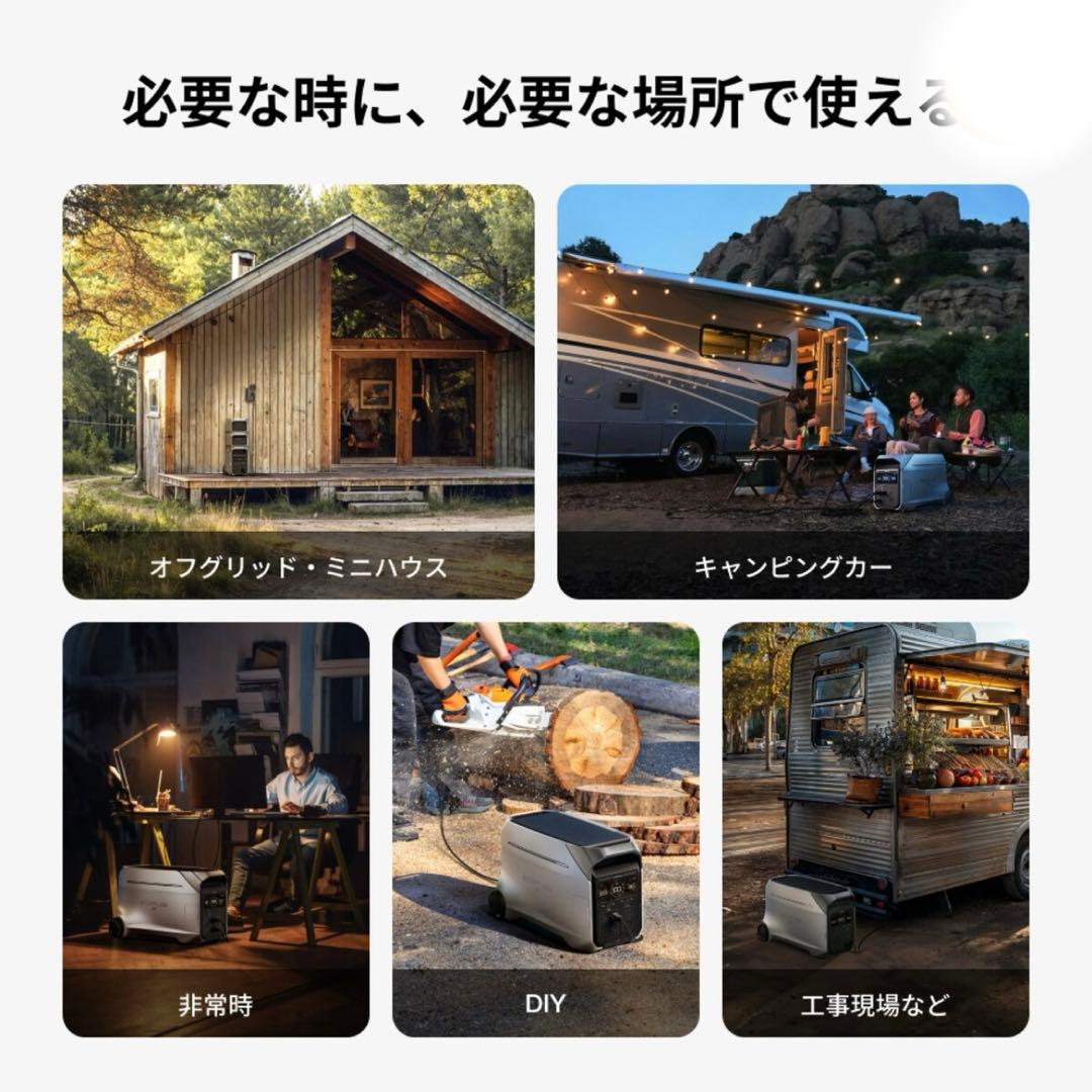 [新品] EcoFlow デルタプロ３専用エクストラバッテリー