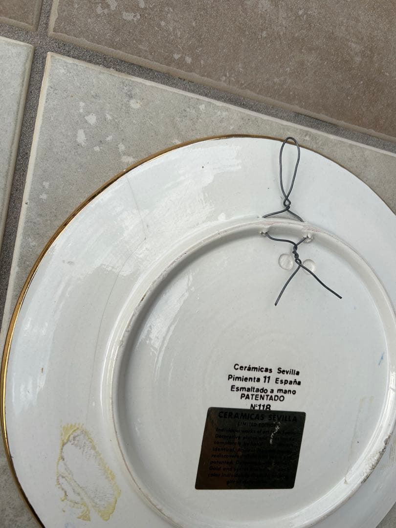 工芸品 Esmaltado a mano 24k 27.5