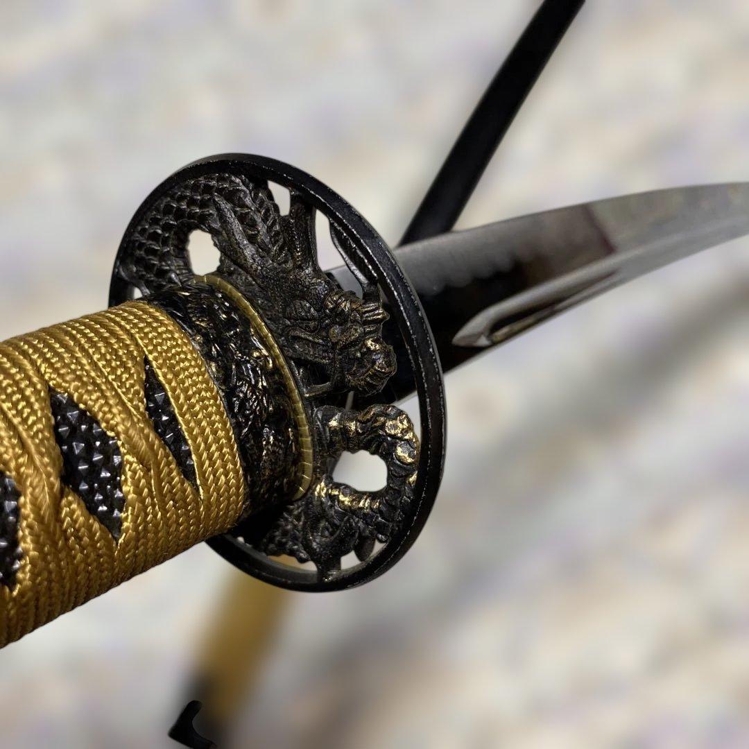 高級模造刀 近藤勇拵え 長曽根虎徹 金茶柄