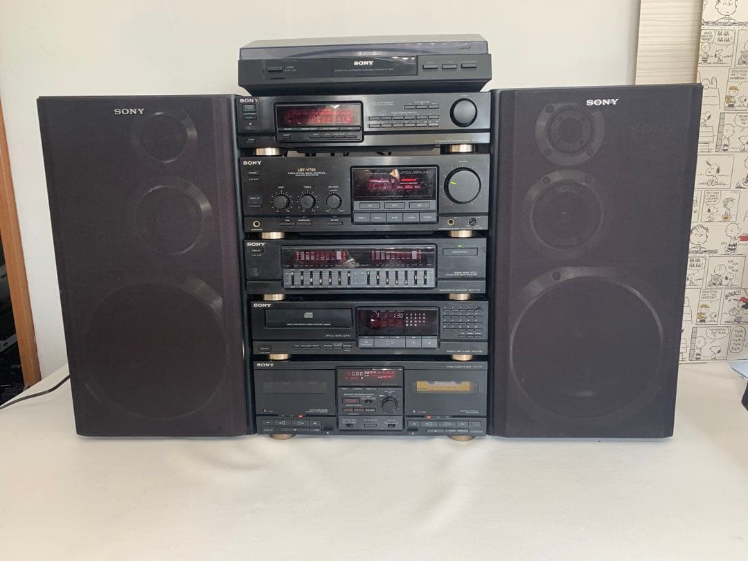 SONYシステムコンポLBT-V725内蔵BT変更可能中古レコード付き