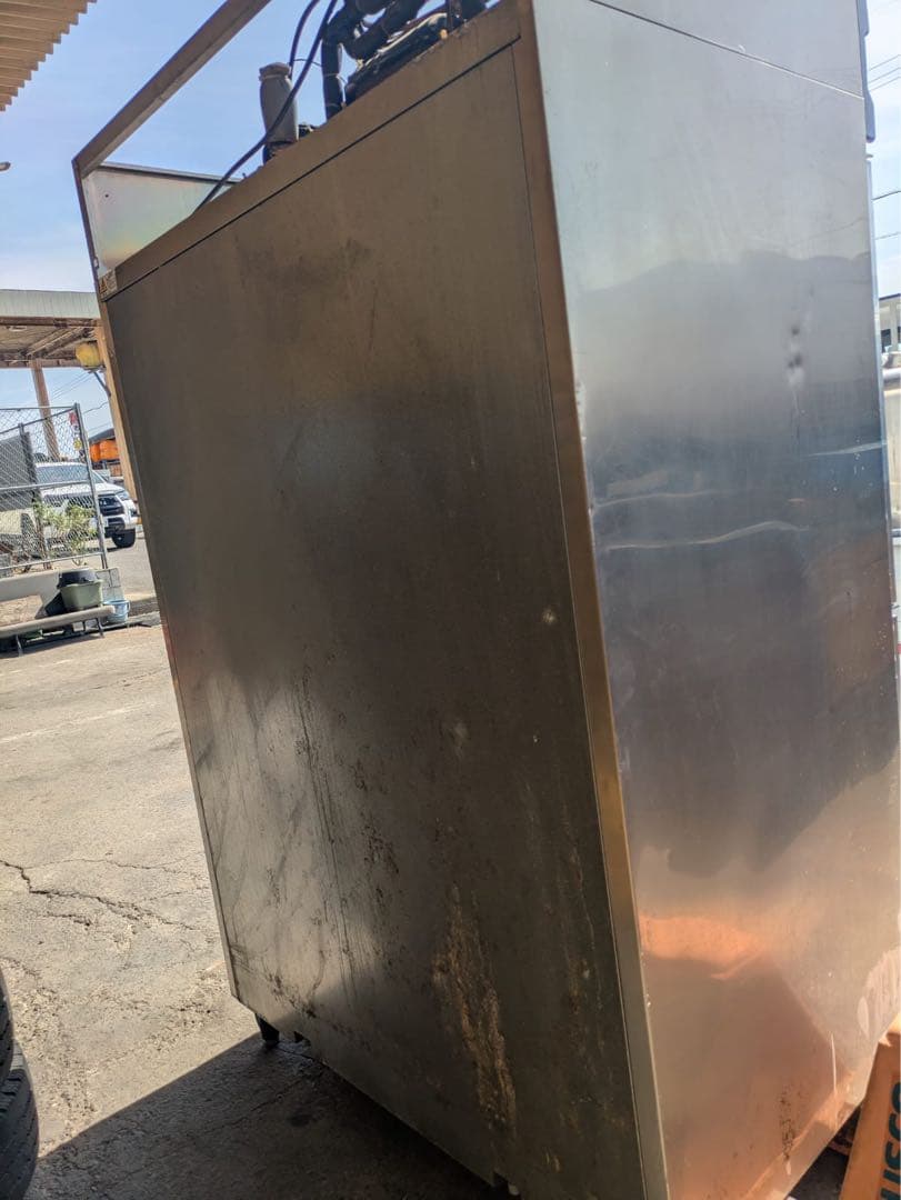 ステンレススチール 4ドア冷蔵庫／冷凍庫【動作確認済み】