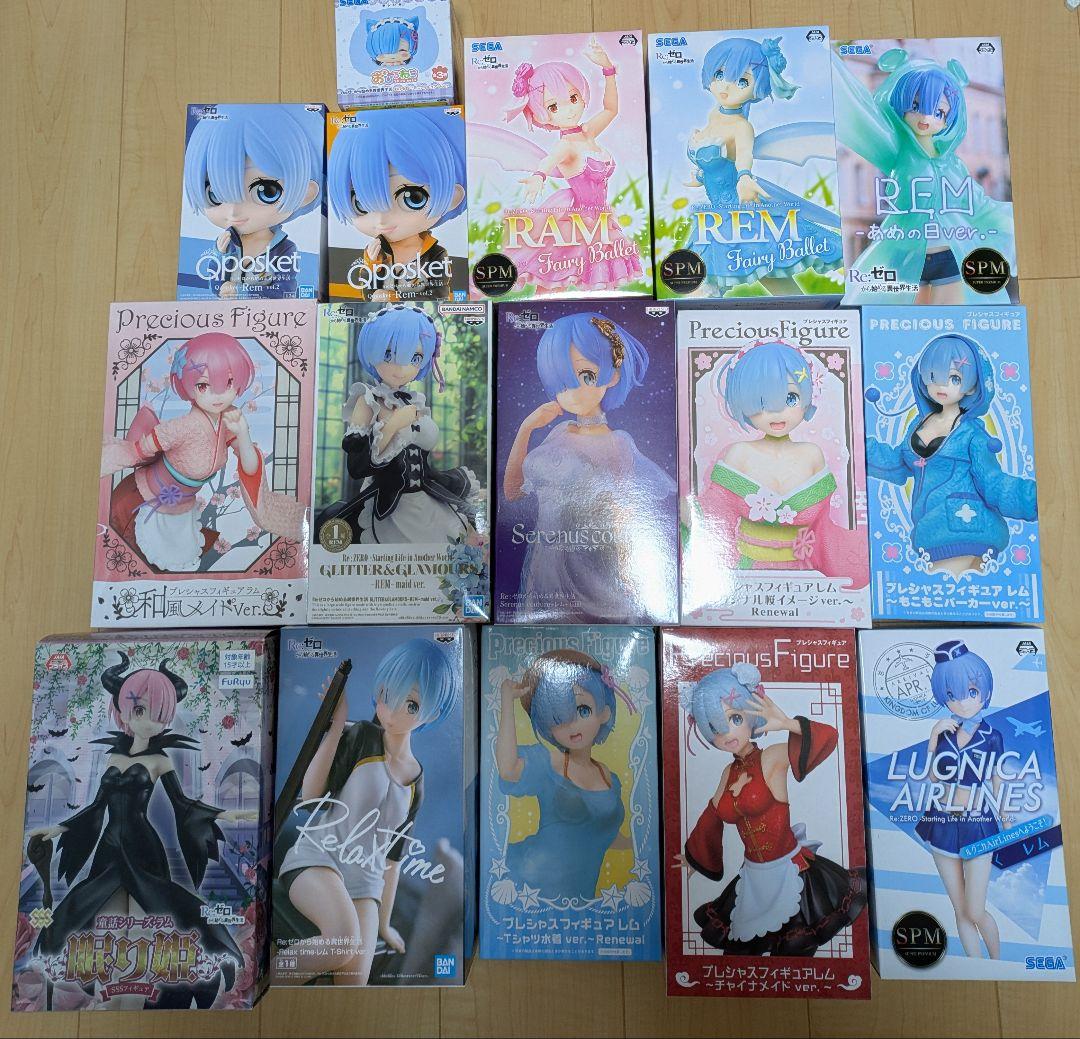 Re:ゼロ レム•ラムフィギュア16点