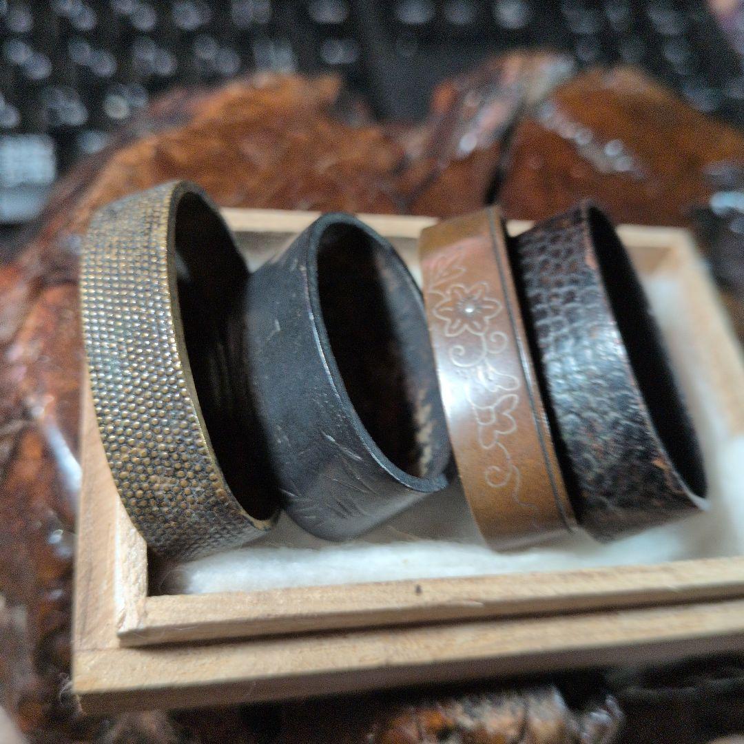 金属縁頭4点セット 武具用