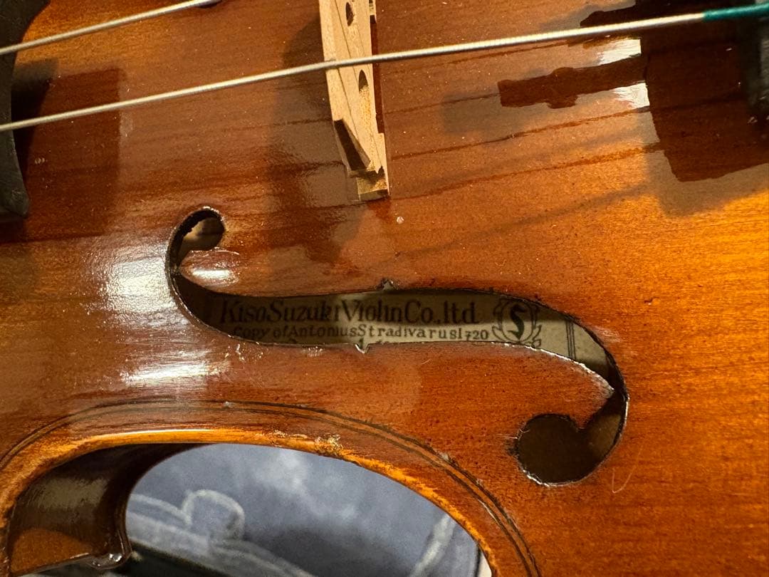 分数バイオリン　1/4サイズ　1958年製　鈴木バイオリン　弦楽器