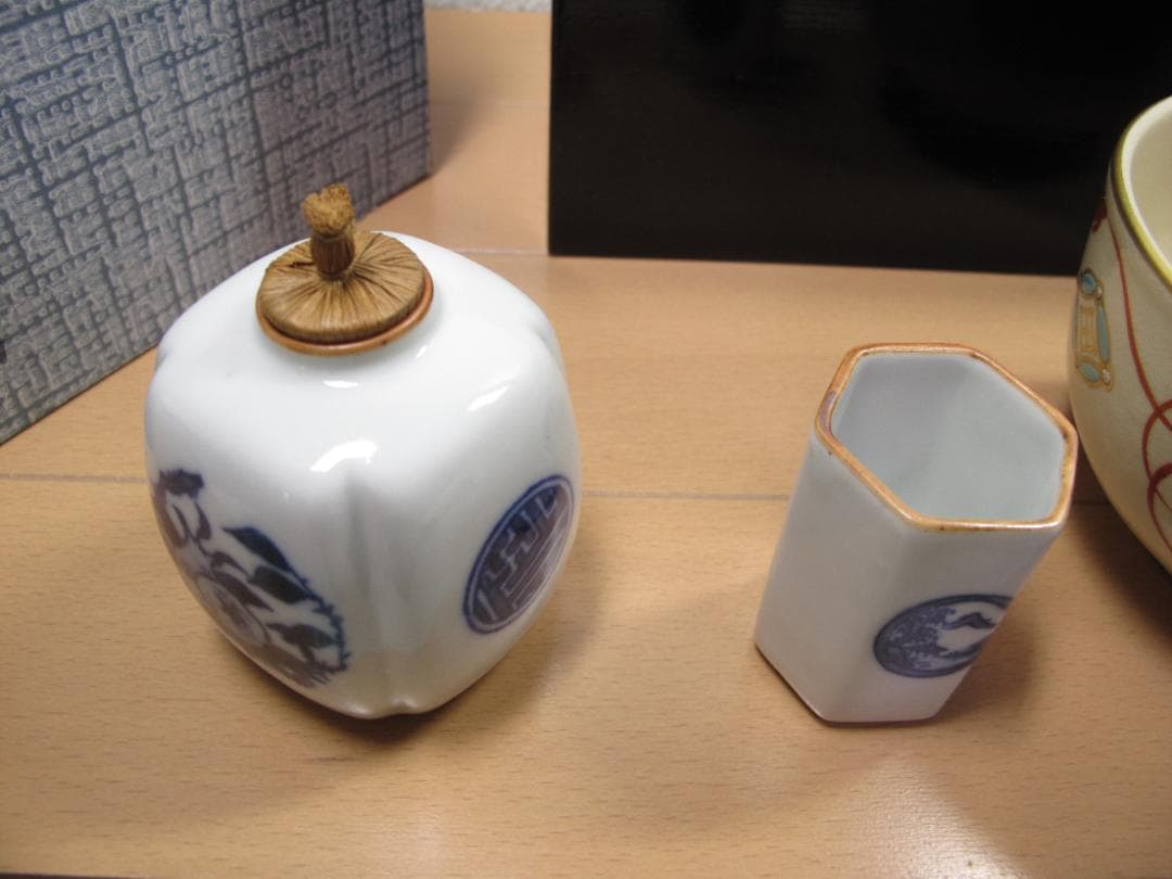 Imeiseさま専用　溜内黒塗　茶箱セット　茶道具