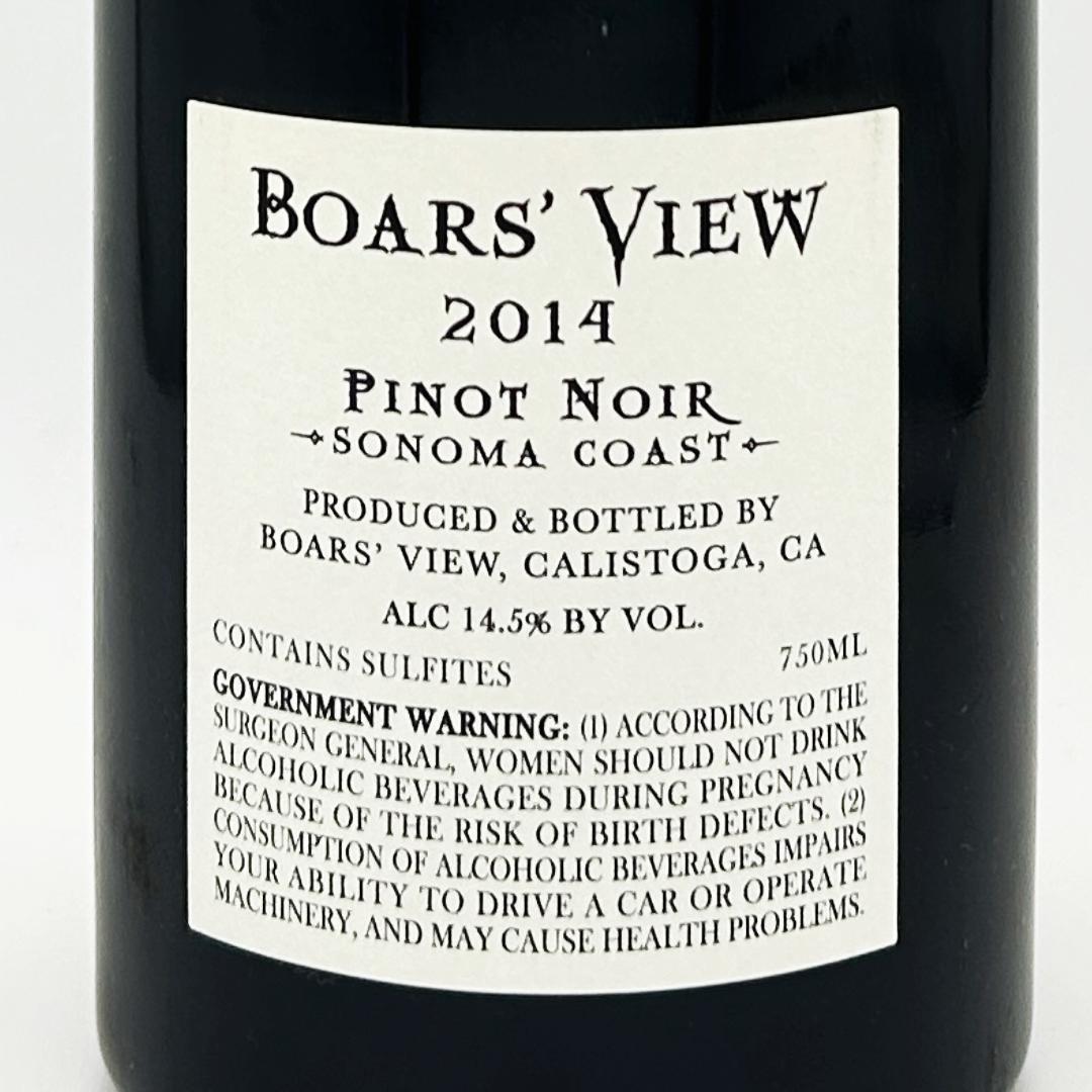 ボアズ ビュー ピノ・ノワール ザ・コースト 2014