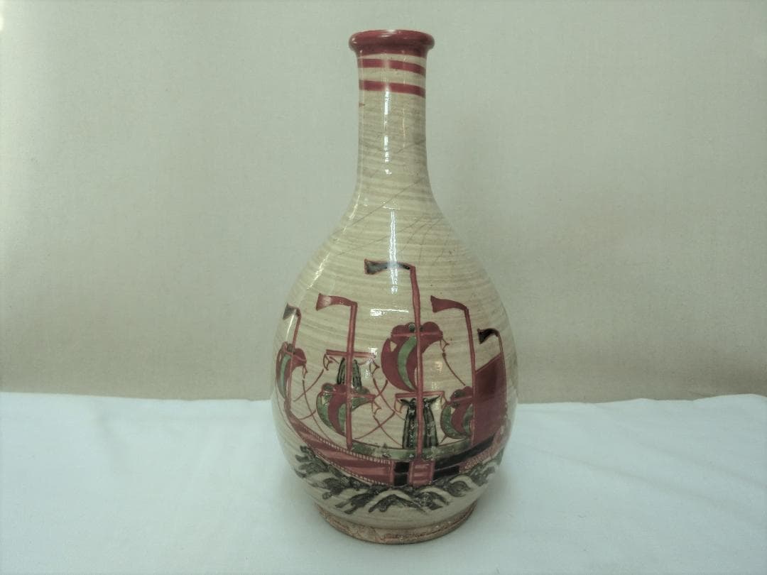 【大人気商品　南蛮船　徳利　色絵 骨董】◆皿　徳利　鉢　コレクション　鑑賞陶磁器