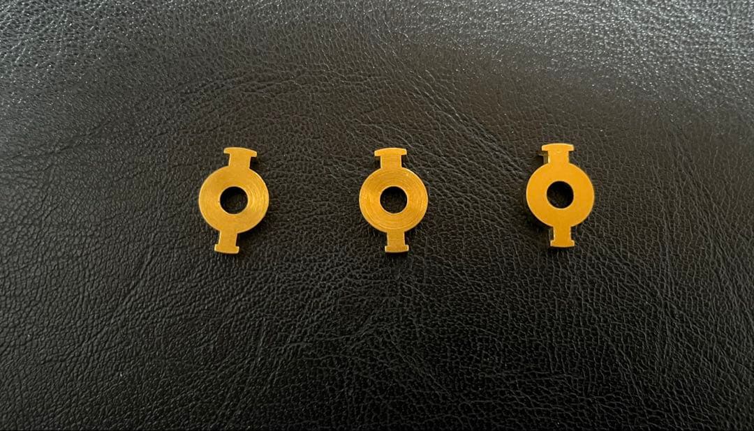 Bach トランペット バルブガイド 真鍮製 金メッキ