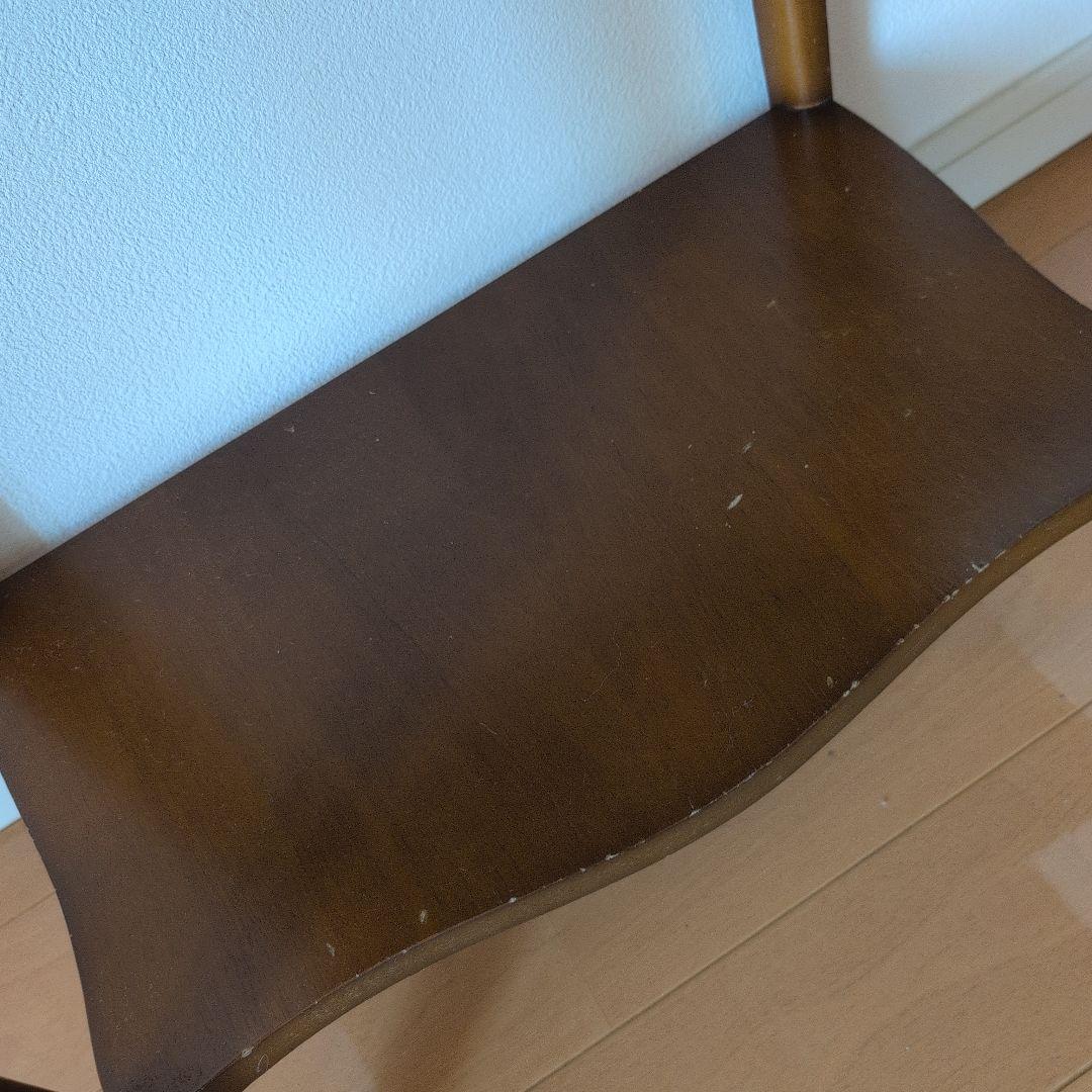 猫脚　クラシック木製サイドテーブル　コンソールテーブル　 引き出し付き