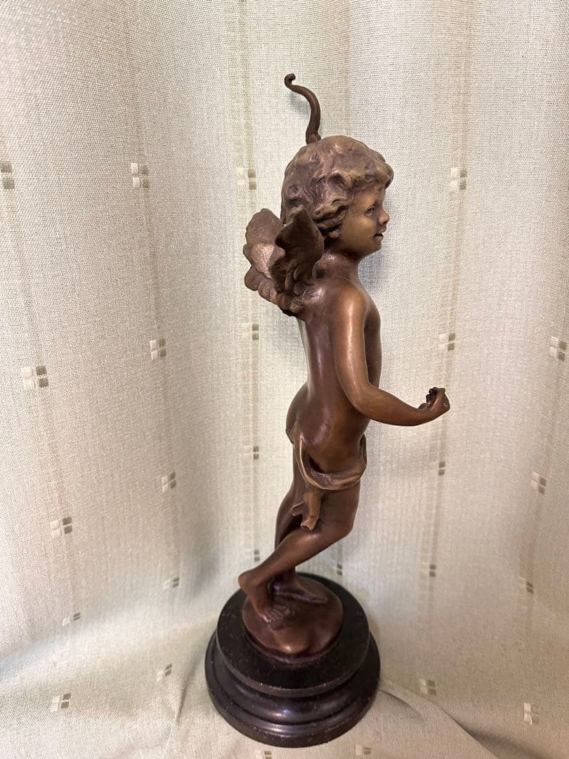 ブロンズ 天使の少年像 約30cm