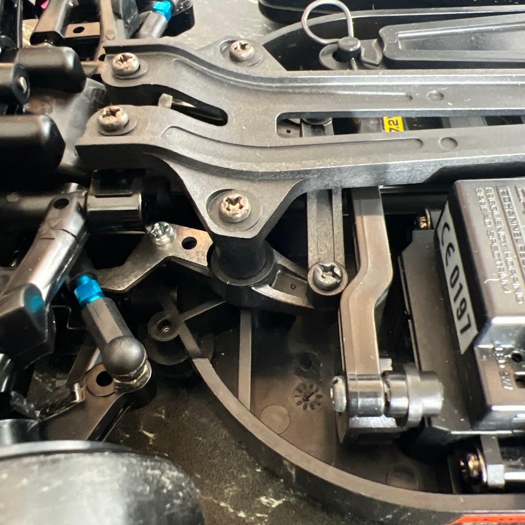 タミヤTT01 キレ角アップドリフト仕様S15シルビア未塗装ボディ付きフルセット