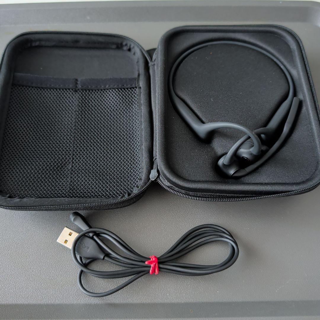 SHOKZ OPENCOMM 骨伝導イヤホン ブラック