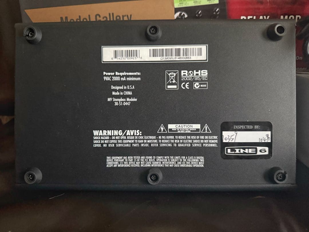 LINE 6 M9 Stompbox Modeler 社外製軽量アダプター付き