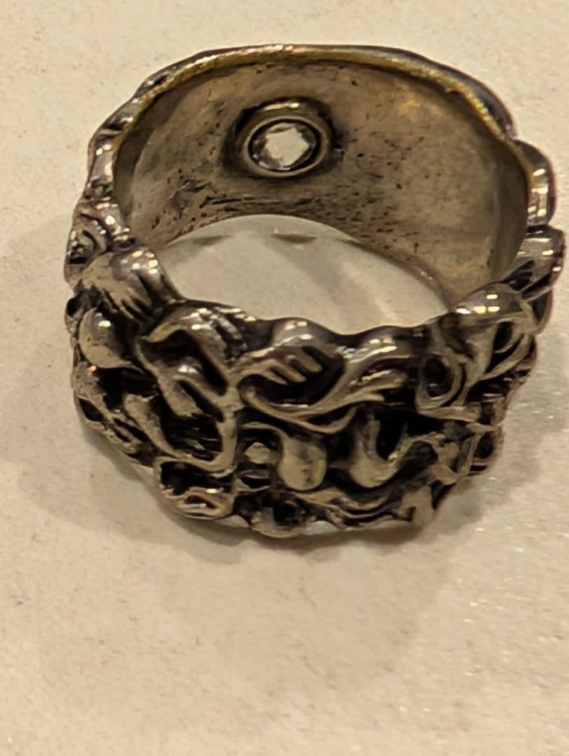 GUCCI ミケーレ期　angrer forest ライオンたてがみリング　XL