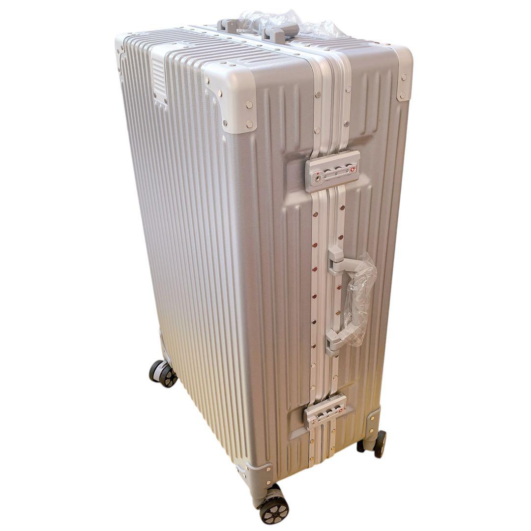 スーツケース キャリーケース シルバー　軽量　大型　大容量　旅行　5-7泊