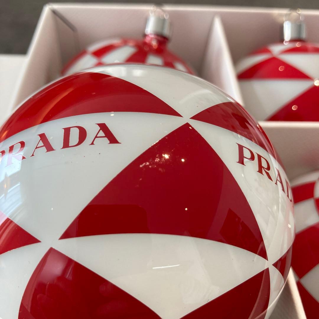 【極美品】PRADA プラダ クリスマスオーナメント ガラス飾り
