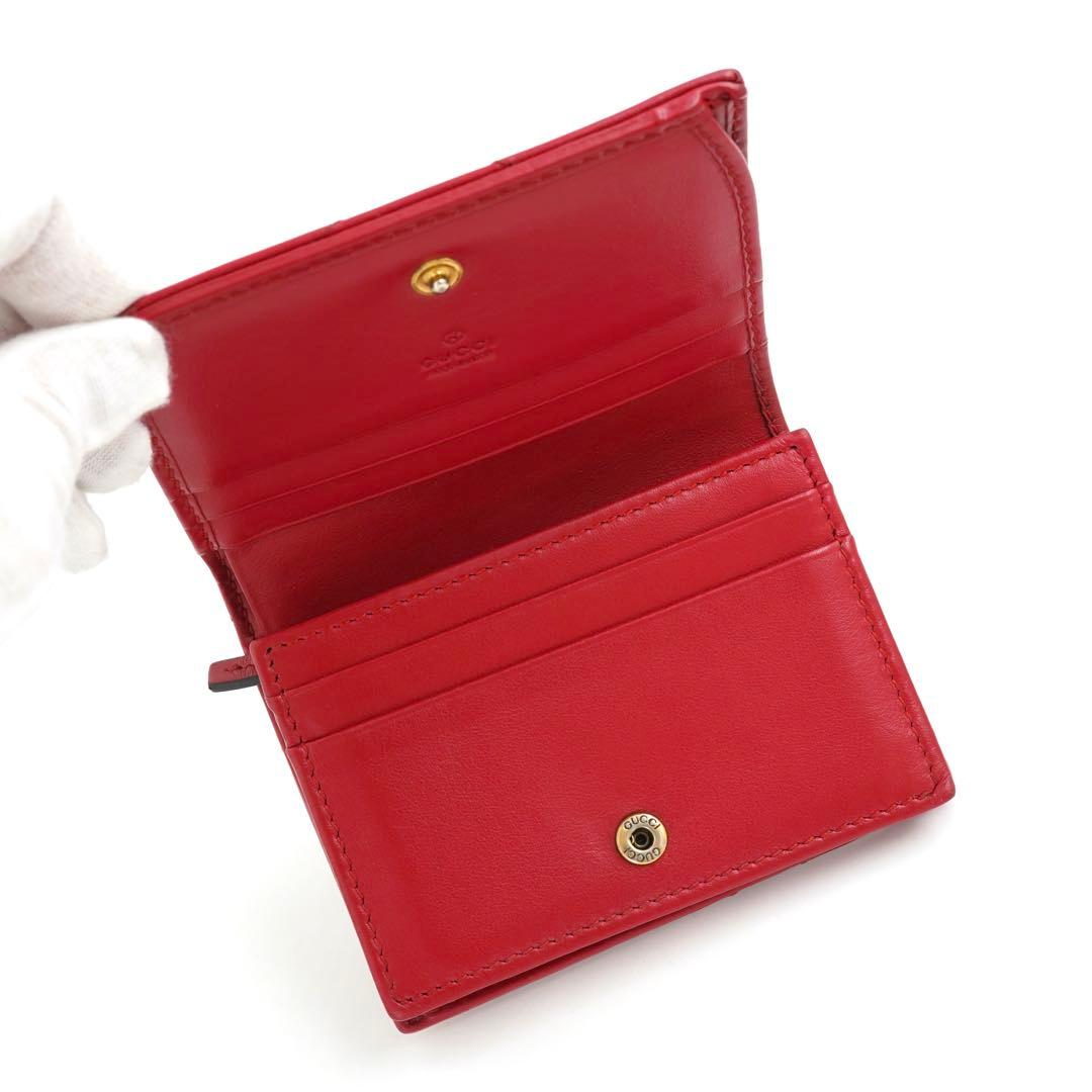 ✨未使用展示品・箱ショップカード付き✨　GUCCI ミニ財布　マーモント　GG