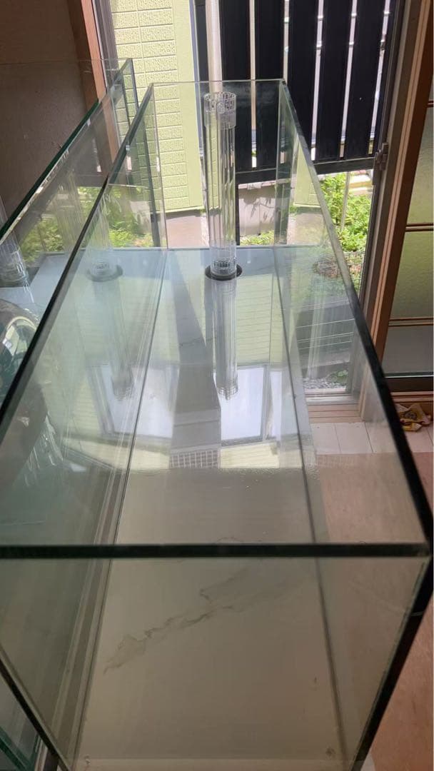 値下げしました‼️⇒ 120-30-40 オーバーフローガラス水槽 と台のセット