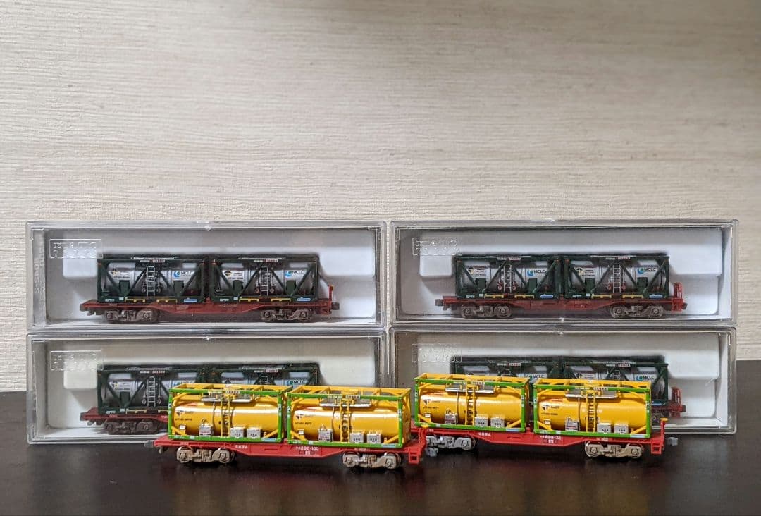 酒*人様 Nゲージ　コキ200 UT13Cコンテナ（濃硝酸　液体塩素専用）大牟田