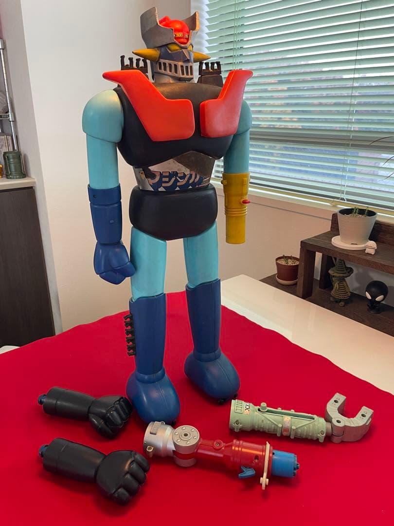 当時物ポピー製ジャンボマシンダーのマジンガーＺとその付属品いろいろ