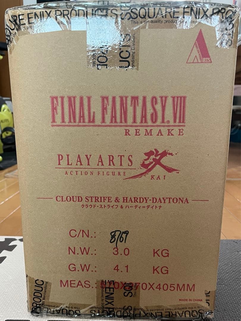 新品未開封　FF7クラウド&ハーディ＝デイトナ アクリルスタンド 神羅ピンバッジ