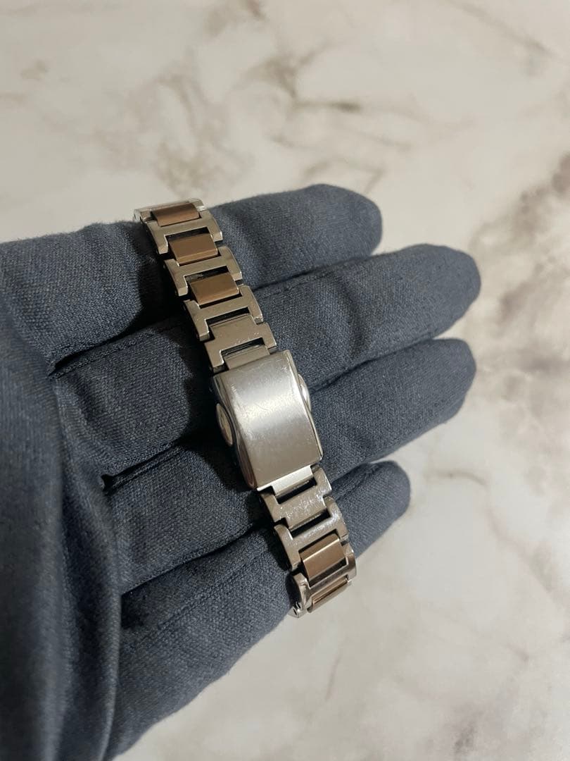 【動作確認済】シチズン◆Xc チタン ソーラー電波時計 エコドライブ 防水コマ有